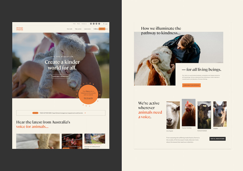 Animals Australia website